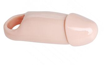 Boquilla gruesa de tipo cerrado para aumentar el tamaño del pene masculino.